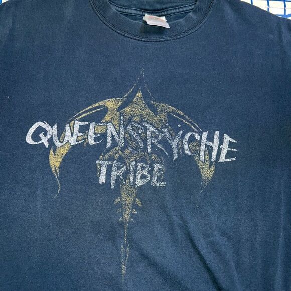 Queensryche Tribe Tour 2003 Band Shirt 2 Sided Men's Size Large VINTAGE Faded - Picture 4 of 9